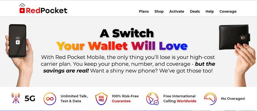 Red Pocket 电话卡