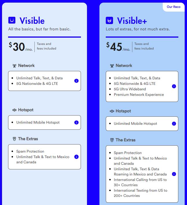 Visible 手机计划